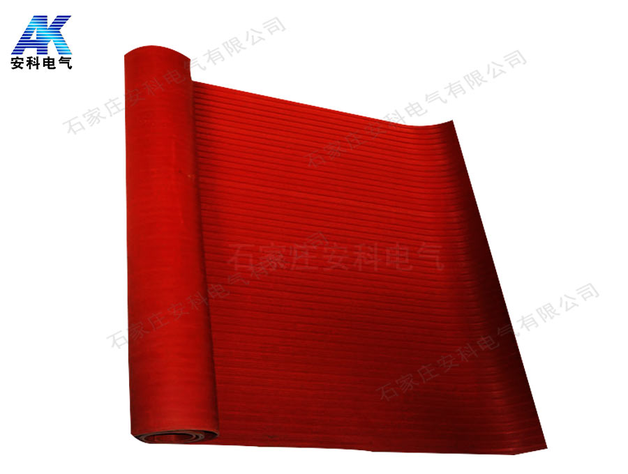 15kV红色绝缘胶板 防滑绝缘橡胶板